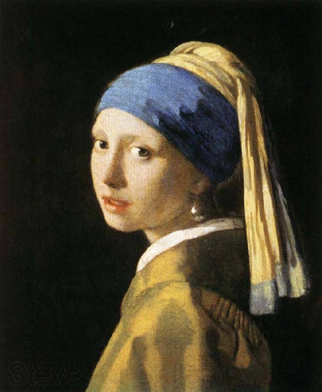 Jan Vermeer Head of a Young Woman Norge oil painting art